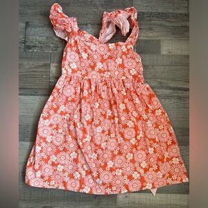 bella bliss Orange and White Floral Dress